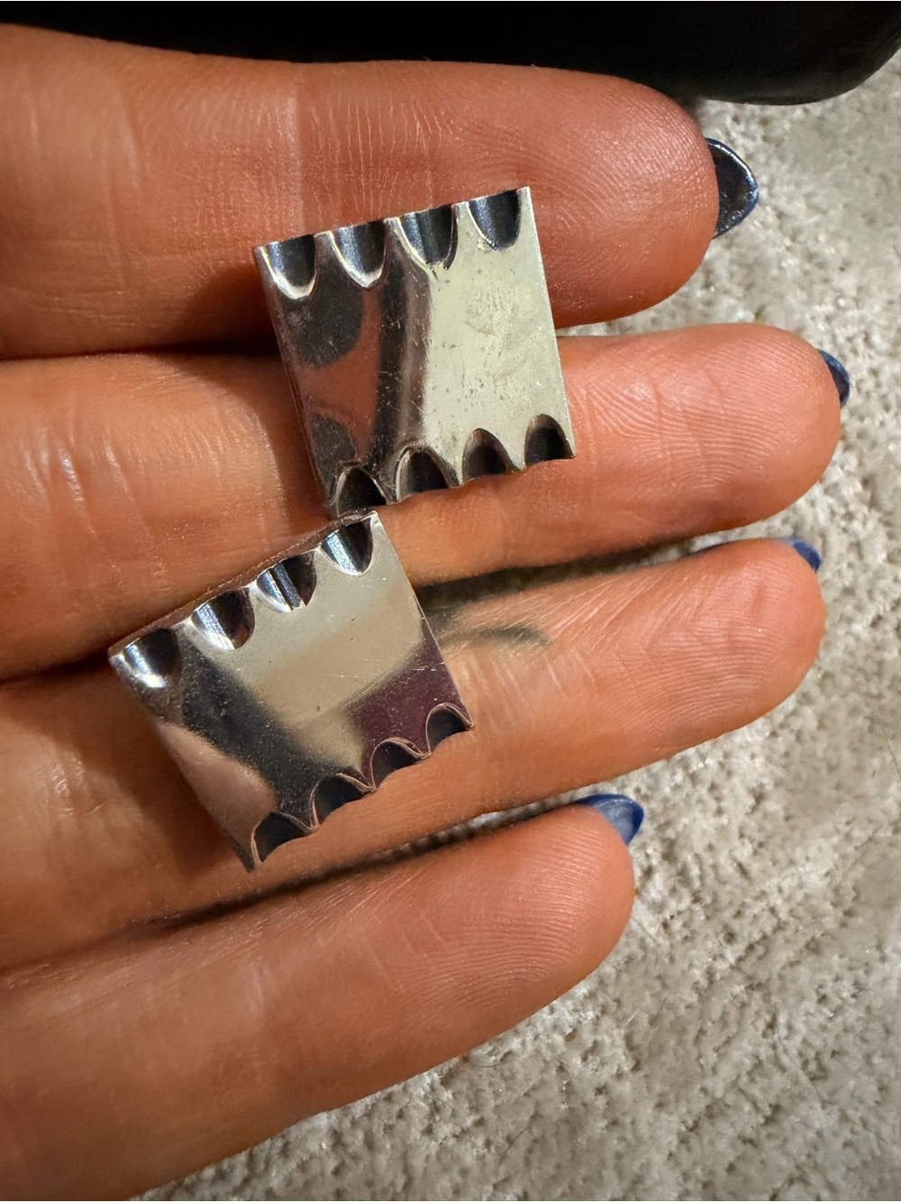 Polished Silver men’s shirt cuffs